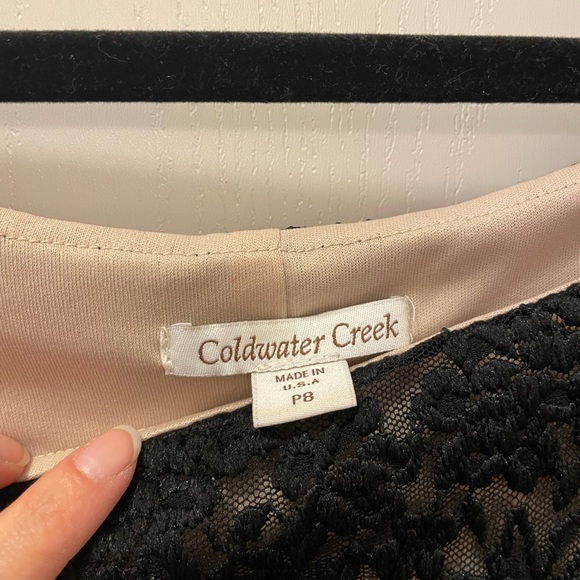 Coldwater Creek Black Lace Midi Dress - Picture 2 of 3